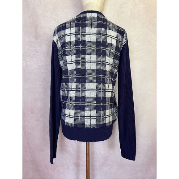 Vintage 1970s Jantzen Plaid Sweater - Picture 2 of 6